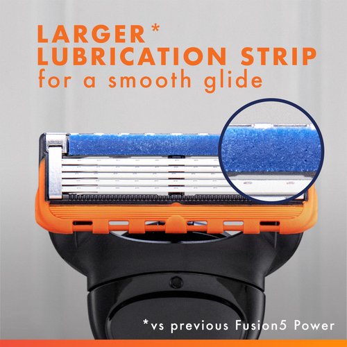 Gillette Fusion5 Power Razor Blades for Men, 5-Blade Razor Refills, 8 Count, Holiday Gifts for Men