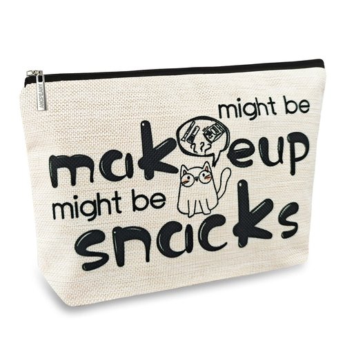 ancpeany Friendship Gifts for Women Reusable Snack Bags, Sister, Bestie, Coworker Female, Best Friend Birthday Gifts for Women Who Have Everything, Funny Travel Makeup Bag, Small Cosmetic Bag Pouch