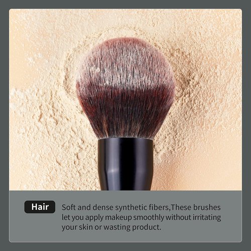 Jessup Eyeshadow Brushes Set Bamboo 15pcs T137 with 5pcs Makeup Artist Large Face Makeup Brushes Set T273