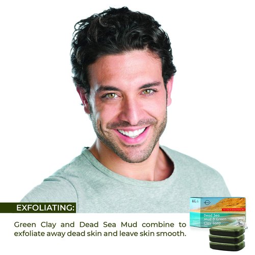 O NATURALS Detoxifying Charcoal Bar Soap & Psoriasis Dead Sea Mud and Clay Soap Bundle. Natural Bar Soap Face Body Cleanser Helps Acne Eczema Exfoliate Dead Skin. Two 3 Packs, 4oz Each Bar of Soap.