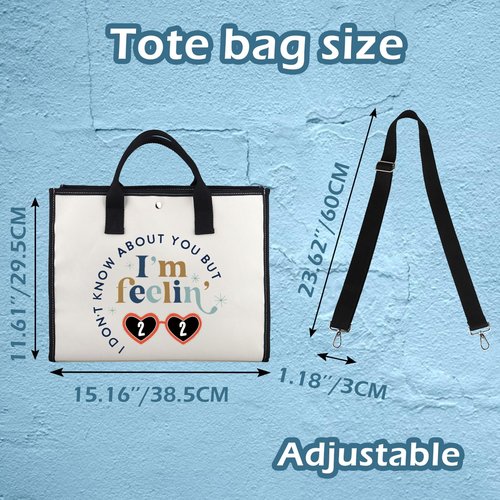 XYANFA I'm Feeling 22 Makeup Bag 22 Birthday Gift Singer Fans Gift Singer's Merchandise (feelin' 22 tote bag)