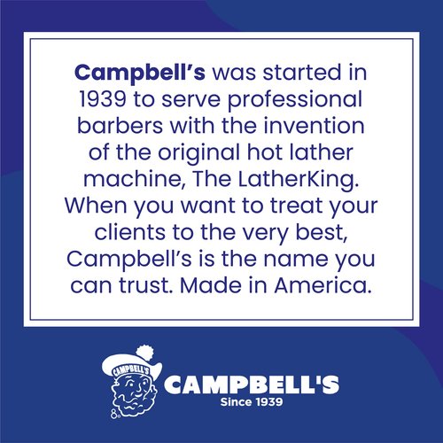 Campbell’s Liquid Shave Cream Lather, Barber Shaving Cream Lather, Professional Shaving Supplies and Products, 8 Ounces, (Pack of 3)