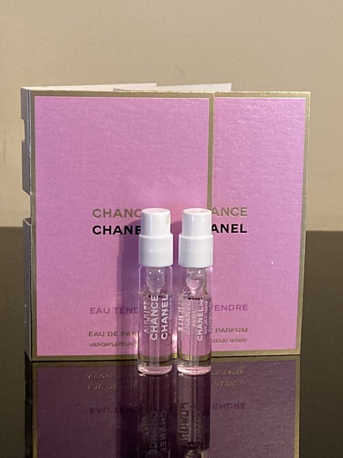 Set of 2 - Chance Eau Tendre for Women, Eau De Parfum Spray 0.05oz/1.5ml Vial Sampler