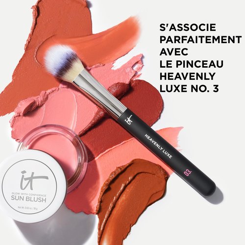 IT Cosmetics Do It All Serum Color Balm Sun Cream Blush & Bronzer, Sun Rush - Blendable & Buildable, Lift, Reshape, All-Over Color, 24HR Hydration, Hyaluronic Acid, Peptides & Vitamin E - 0.63 oz