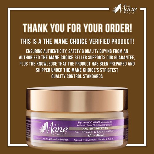 The Mane Choice Ancient Egyptian Anti-Breakage & Repair Antidote Hair Mask, 8 Ounce (Pack of 2)