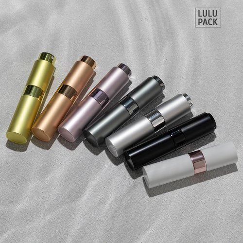 Lulupack Travel Perfume Bottle Refillable - Cologne Spray Atomizer Mini - Small Travel Size Empty Sprayer for Refill Sample Container - Portable Fragrance Decant Dispenser Women Men 10ml 1PCS Black
