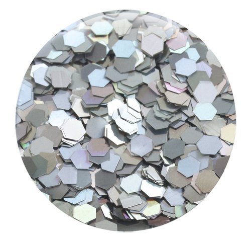 GLITTIES - (6PK) - Holographic Gold & Silver Glitter Kit - Solvent Resistant & Great for Nail Art Polish, Gels, Acrylics Supplies - Quality Glitter Made in the USA! - (60 Grams)