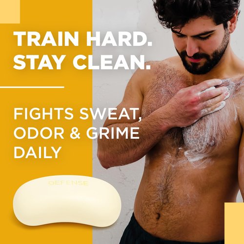 Defense Soap 3pk All Natural Citrus Bar Soap | Made by Wrestlers with Tea Tree Oil & Eucalyptus Oil to Promote Healthy Skin