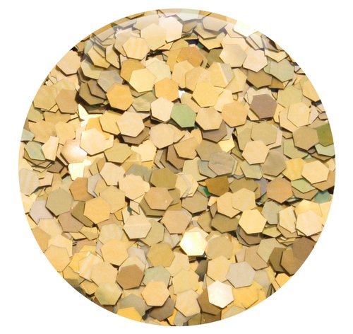 GLITTIES - (6PK) - Holographic Gold & Silver Glitter Kit - Solvent Resistant & Great for Nail Art Polish, Gels, Acrylics Supplies - Quality Glitter Made in the USA! - (60 Grams)
