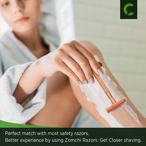 Rose Gold Double Edge Safety Rzor+100 Counts Safety Razor Blades