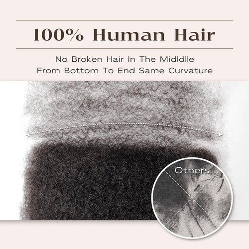 Afro Kinkys Bulk Human Hair, 12 Inch 50G/Pack Soft 4C Afro Kinky-Curly Human Hair Bulk for Twist Dreadlocks Extensions Repair Locs 99J Burgundy1 Pack (99J, 12 Inch)