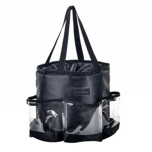 Circular Hairdressing Bag, 2 Piece Set Hairstylist Travel Bag, Large Capacity Makeup Bag for Hairstylist, Barber Tools Storage Organizer with Heat Insulation Material, Waterproof Shower Toiletry Bag