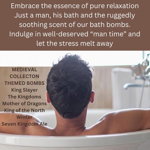Mr. Bomb Mustache Dude Bath Bombs for Men, Infused for Guy Relaxation, Gift for Him, Manly Bath Soak, Masculine Scents for Men, Relaxing Bliss for The Gents - USA Crafted 6 Pk (Macho Man Mustache)