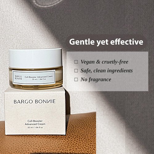 BARGO BONNIE Coll-Booster Advanced Cream | Collagen Boosting Facial Moisturizer for All Skin Types | 1.86 fl oz