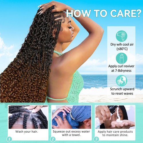 Human Braiding Hair for Boho Braids 16 Inch 120g Deep Wave Bulk Boho Human Hair for Braiding Curly Knotless Bohemian Braids 12A 100% Brazilian Virgin No Weft Extensions 3 Bundles/Pack Natural Black 1B