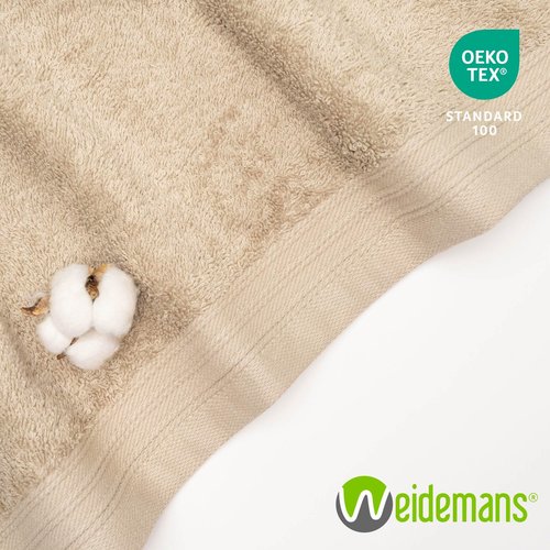 Weidemans 100% Cotton Washcloths Set 13” x 13” | Sand Towels | Set of 6 Ultra Soft and Highly Absorbent Washcloths Sets for Bathroom, Gym, Spa | Machine Washable Face Towel