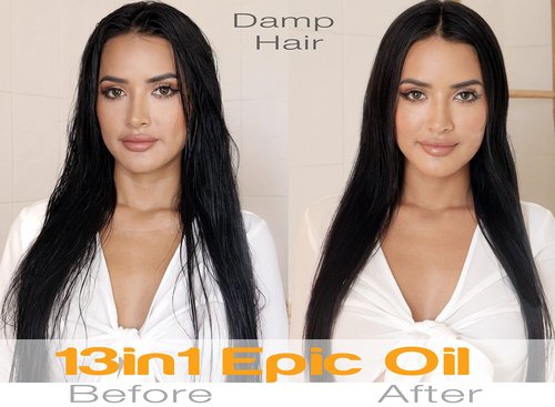 Sustainable Glam 13in1 Epic Hair Oil with Argan Oil & Coconut Oil - For all hair types - Vegan, sulfate free, paraben free