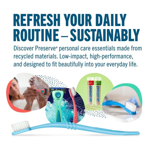 Preserve POPi Shave Razor Blades Refills - 5 Blade Razors for Men & Women - Ceramic Coated Shavers for Comfort with Aloe-Cocoa Butter Strip - Reusable Shaving Refill - 8 Pack