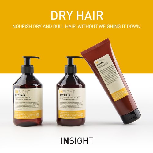 INSIGHT Clean Beauty Nourishing Shampoo for Dry Hair with Organic Oat Extract, Vegan, 13.5 fl oz