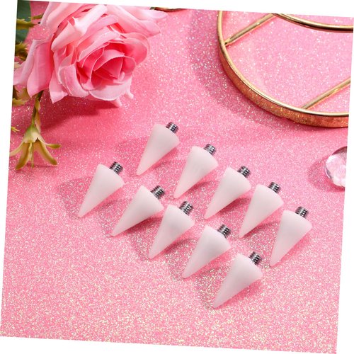 Beaupretty Nail Rhinestones Picker Wax Replacement Tips Point Drill Pen Head for Dual Ended Wax Nail DIY Art Decoration,10Pcs
