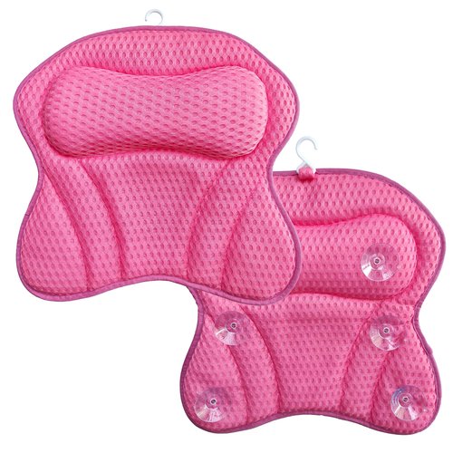 Bath Pillow for Tube - Relaxing Bath Pillows for Head and Neck, Relaxation Gifts for Women, Bathtub Pillow with Suction Cups, Spa Day Essentials, Bath Tub Accessories