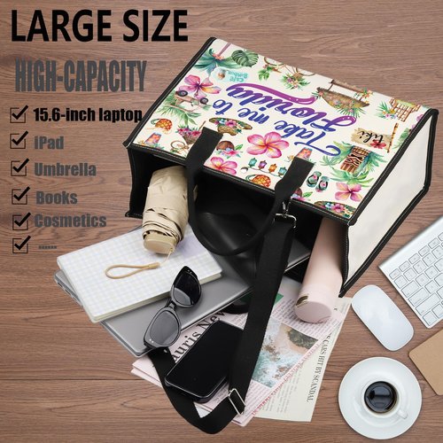 WZMPA Florida State Travel Cosmetic Bag - Souvenirs Gift Take Me To Florida Zipper Pouch Travel Bag Vacation Merchandise