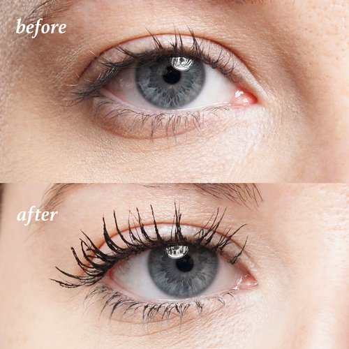 Julep 2-in-1 Eyebrow Pencil & Tinted Brow Gel - Medium Brown (Waterproof, All Day Hold) + Length Matters Buildable Lengthening Lash Mascara - Black