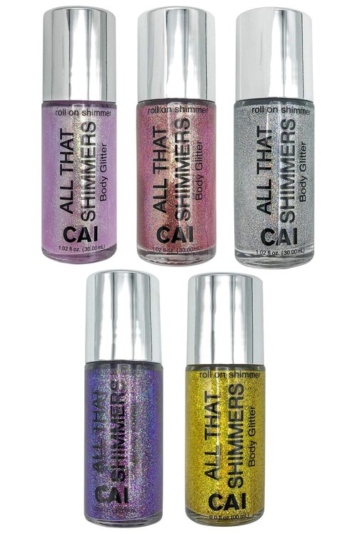 Hair Glitter Gel Body Glitter & Face Glitter for Women/Kids(5 Pk Stardust Unicorn) Iridescent Holograph Roll-on Cosmetic-Grade Makeup, Apply Without Glue, Easy to Take Off & Keep Skin Clean