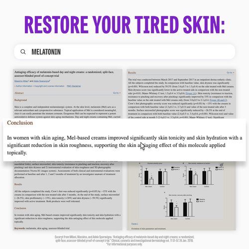 MAXCLINIC Time Return Melatonin Cream | Face Brightening Cream & Face Moisturizer for Dry Skin | Relaxing Face Cream for Women & Men | Melatonin Face Cream for Resilient Skin, 0.88 oz