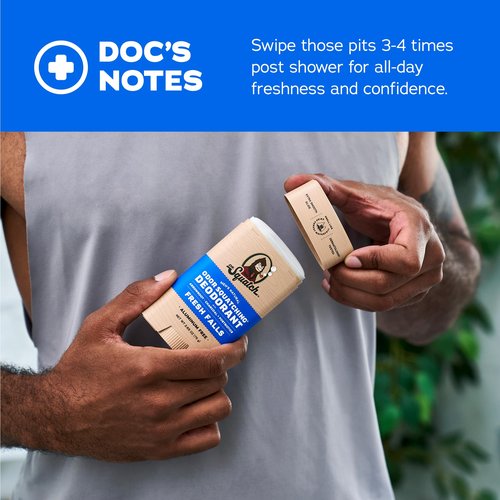Dr. Squatch Natural Deodorant for Men – Fresh Falls – Odor-Squatching Men's Deodorant Aluminum Free (2.65 oz)