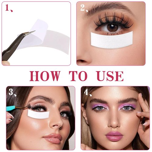 330PCS Foam Eye Pads for Eyelash Extensions,Pre Cut Medical Foam Tape Under,Eye Pads Lash Extension Lint Free Hypoallergenic Under Eye Pads Lash Supplies Beauty Tools,Easy to Tear Waterproof for Women