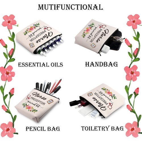 WCGXKO Nurse Preceptor Gift Nurse Preceptor Survival Kit Funny Cosmetics Bag Makeup Bag For Nursing Preceptor