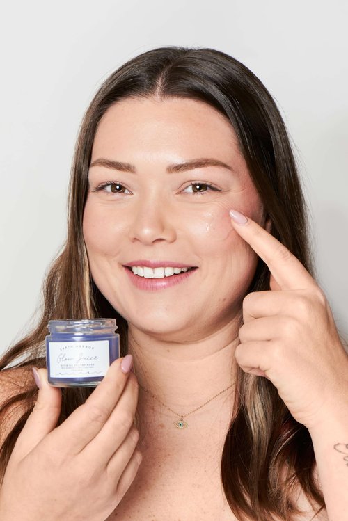Earth Harbor | GLOW JUICE Refining Enzyme Mask | 100% Natural & Nontoxic | Red Seaweed + Fruit Enzymes | Brightens and Clarifies | 1.25 oz