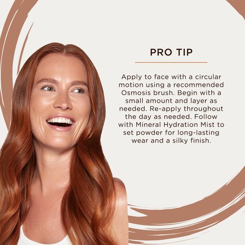 Osmosis Voila Finishing Loose Setting Powder Makeup, Oil Absorption Balanced with Hydration, Flawless Blurring Powder For All Skin Types - Translucent, 0.23 Oz