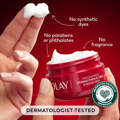 Olay Regenerist Radiance Niacinamide Face Moisturizer: Strong & Firm Cream for Women - Anti-Aging, Anti-Wrinkle, Hydrating & Skin Firming - 2 Oz