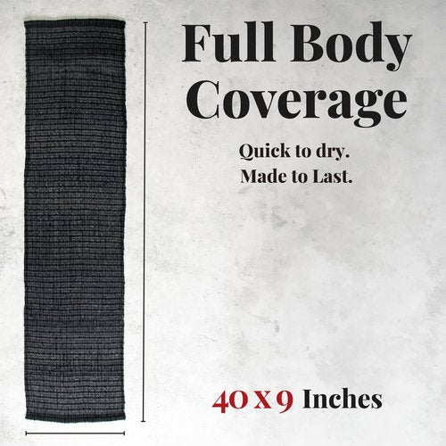 REBEL SCRUB CLUB Japanese Exfoliating Washcloth - Made in Japan, 100% Nylon Shower Towel, A Body Wash Cloth for All Skin Types.