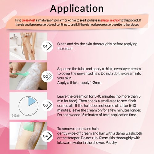 Evervines Hair Removal Cream for Women: Bikini Line Intimate Area Depilatory for Face Legs and Underarms - Gentle Formula for Home and Travel Use - Includes Scraper (4.2oz)