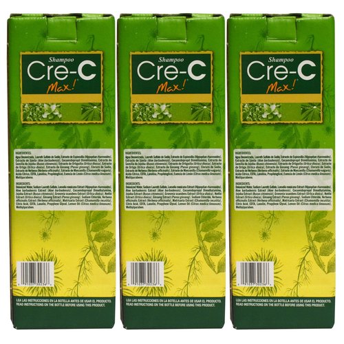 3 Bottles of Shampoo Cre-c Max for Hair Growth w/ Ppc50 - As Seen on Tv