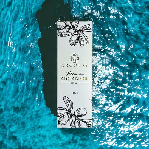 Argolay Moroccan Argan Oil Elixir, Lightweight, Nourishing & Vitamin-Rich, with Cold-Pressed Argan & Linseed Oils, for Shine, Frizz Control & Heat Protection, in a Premium Glass Bottle,100 mL (3.4 oz)