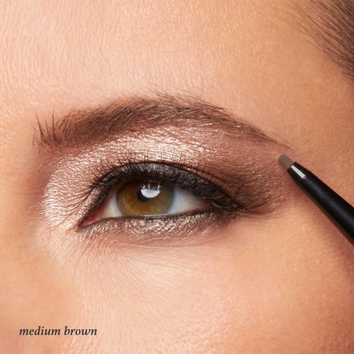 Julep 2-in-1 Eyebrow Pencil & Tinted Brow Gel - Medium Brown (Waterproof, All Day Hold) + Length Matters Buildable Lengthening Lash Mascara - Black