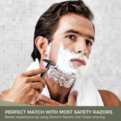 Upgrade Double Edge Safety Razor with 100 Counts Safety Razor Blades