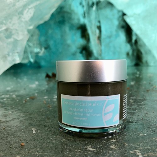 Alaska Glacial Purifying Mineral Mud Mask with Glacial Clay & Botanicals | Gently Detoxifies, Hydrates & Smooths | Anti-Aging Facial for Sensitive Skin – Unscented, 3.5oz