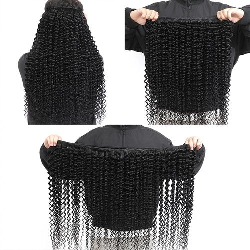 Tanday 15A Raw Human Hair Bundles Deep Wave Bundles Human Hair,Triple Lifespan Indian Virgin Hair,No Tangle Shedding,Multiple Washes Keep Texture Silky Soft (1 Bundle Natural Black, 18)