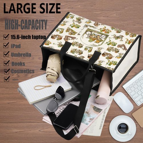 WZMPA Funny Frog Cosmetic Bag Frog Fans Gift Humor Frog Character Makeup Zipper Pouch Bag Frog Merchandise (Frog BG)