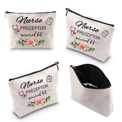 WCGXKO Nurse Preceptor Gift Nurse Preceptor Survival Kit Funny Cosmetics Bag Makeup Bag For Nursing Preceptor