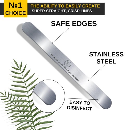 MGart Nail File 100 Grit Professional Russian Manicure Reusable Peel and Stick Nail Files, Replaceable Emery Boards, Steel Base, Manicure Tools for Salon, 50 pcs + 1 Metal Board Set