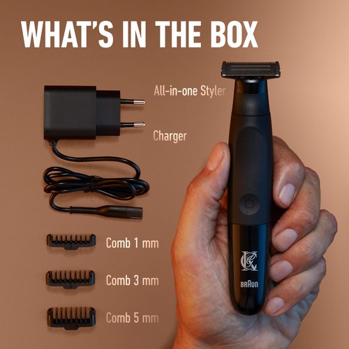 King C. Gillette All-in-one Styler with CenterCut Technology for Ultimate Efficacy & Closeness, Cordless Design, and Easy, Fast Grooming