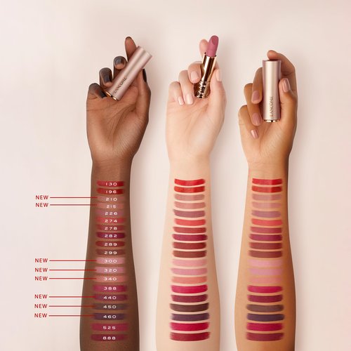 Lancôme L'Absolu Rouge Intimatte Hydrating Matte Lipstick - Buildable & Lightweight Formula with a Soft Matte Finish - Up To 12HR Comfort- 320 Hush Hush: cool mauvey nude