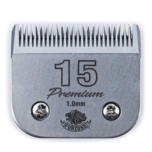 FURZONE Detachable Blade - Size 15 Blade 3/64", Made of Extra Durable Japanese Steel, Compatible with Most Andis, Oster, Wahl A5 Clippers