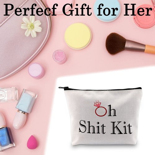 Bachelorette Kit Bags Bridal Shower Gift Oh Shit Kit Makeup Bag Wedding Party Cosmetic Bag Bridesmaid Makeup Pouch (Oh Shit Kit)